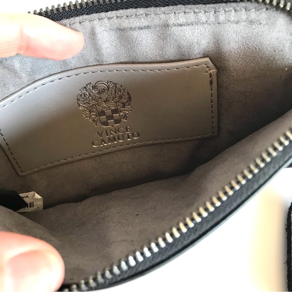 Vince Camuto Zani Onyx Leather Zip Around Wallet - Picture 4 of 6